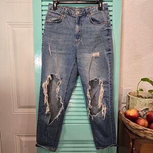 Wild Fable Blue Slim Distressed Jeans